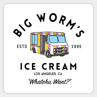 Big Worm's Ice Cream - "Whatchu Want?" - Los Angeles, CA Sticker